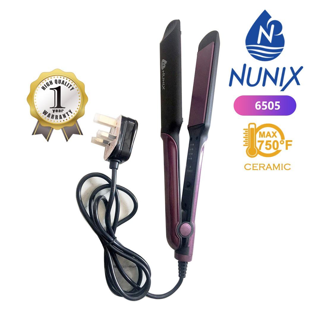 Flat iron nunix, Professional Pro 480 Velox Hair Straightener - Flat Iron, Advanced Titanium Plates, Quick Heating, Salon-Grade Results, Enhanced Safety- Sleek Ergonomic Design