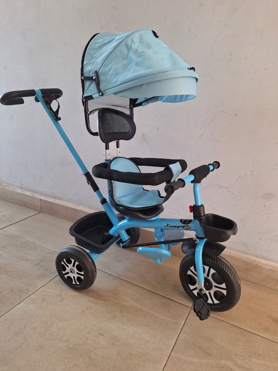 Convertible Kids Tricycle with Canopy and Push Handle