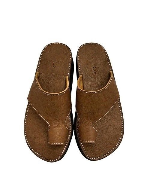 Pure leather outdoor Versatile slide sandals with Lightweight sandals with soft sole elegant summer shoes open toes for men flats