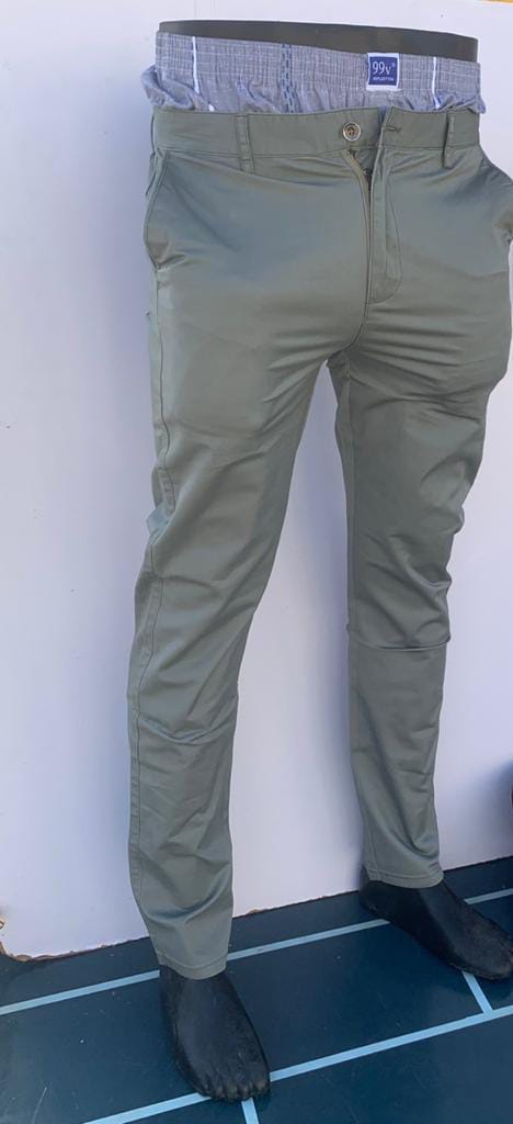 Turkey Style Non-fading soft Khaki Pants  slim fit
