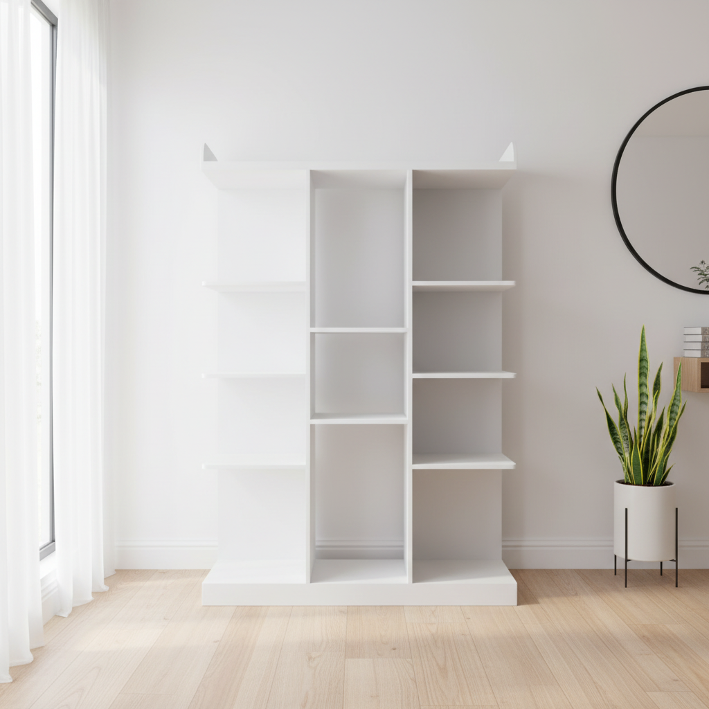 Modern Space-Saving White Shoe Rack with Drawer | Multi-Tier Entryway Organizer | Perfect for Boots & Heels