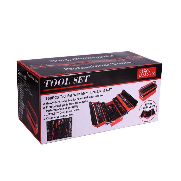 168 PCS Box Kit Case Automotive Tools Motorcycle Car with Hand Set Bike Bicycle Quality Other Tool Cabinet