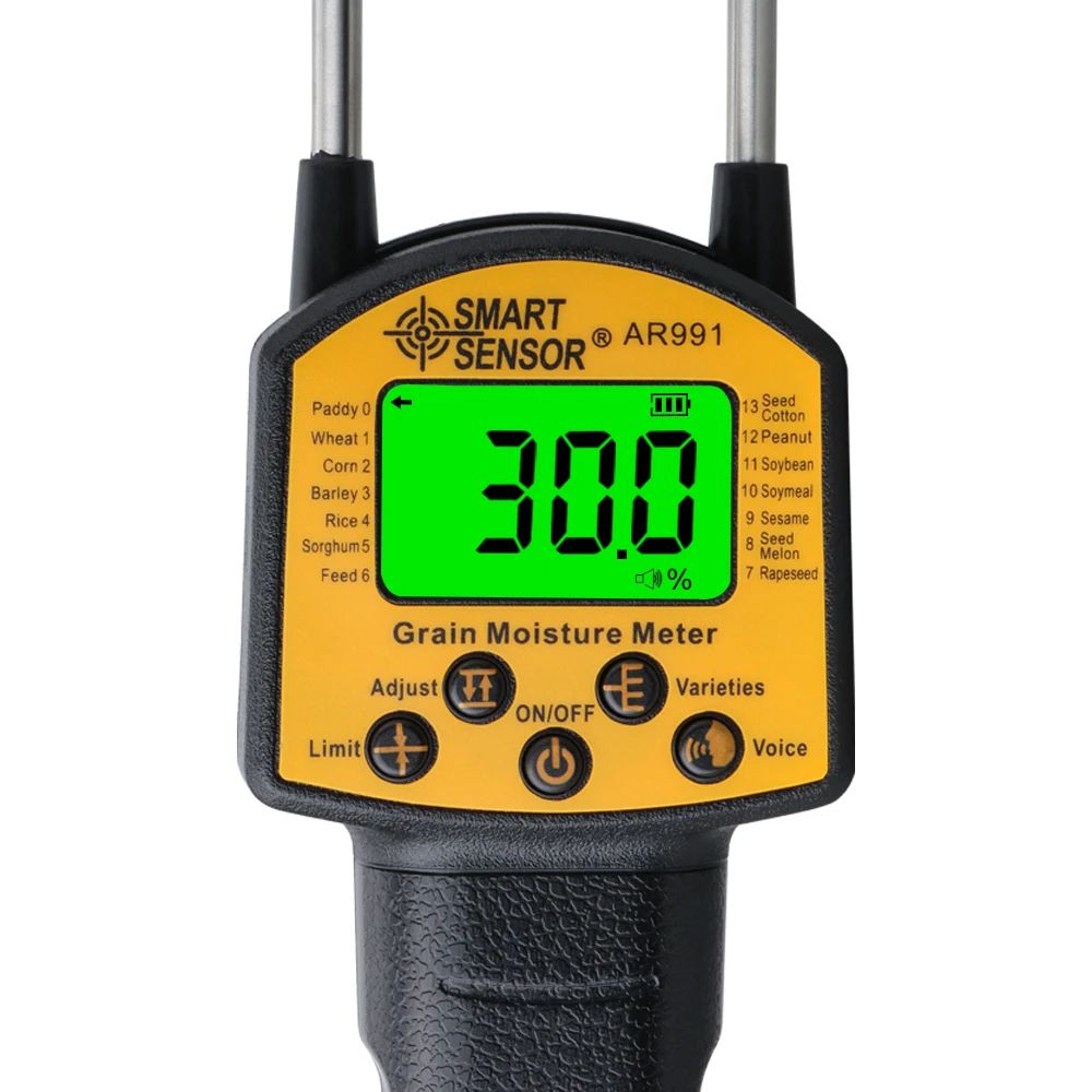 AR991 Electronic Components-Moisture Meter with Voice Prompt for Grain Moisture Content Testing
