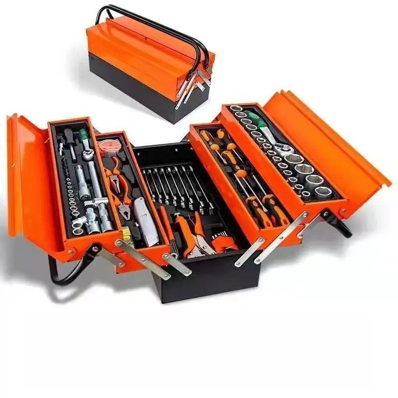 85 pcs maintenance mechanic repair tool set household set auto repair tool set socket wrench set box