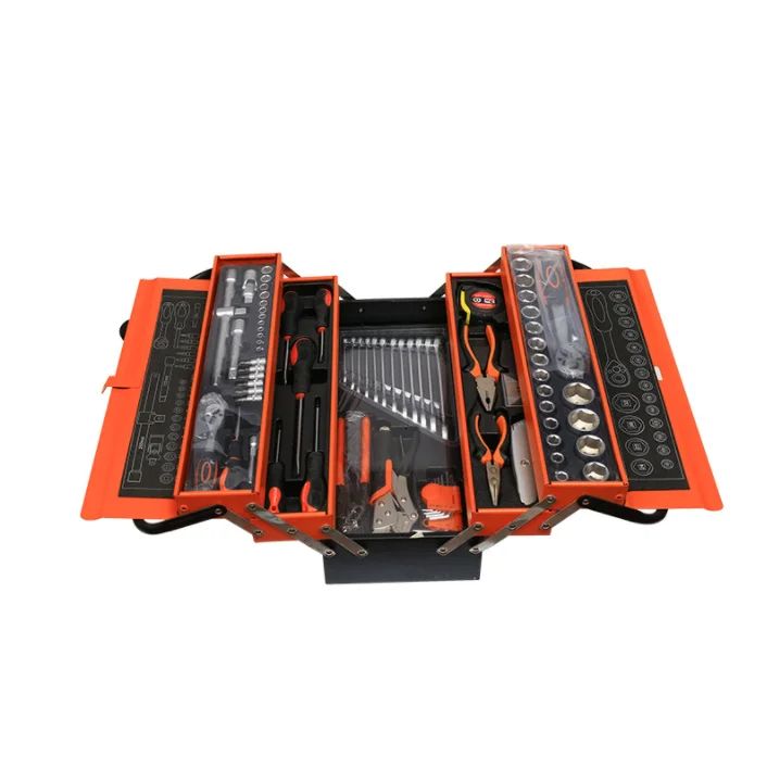 85 pcs maintenance mechanic repair tool set household set auto repair tool set socket wrench set box
