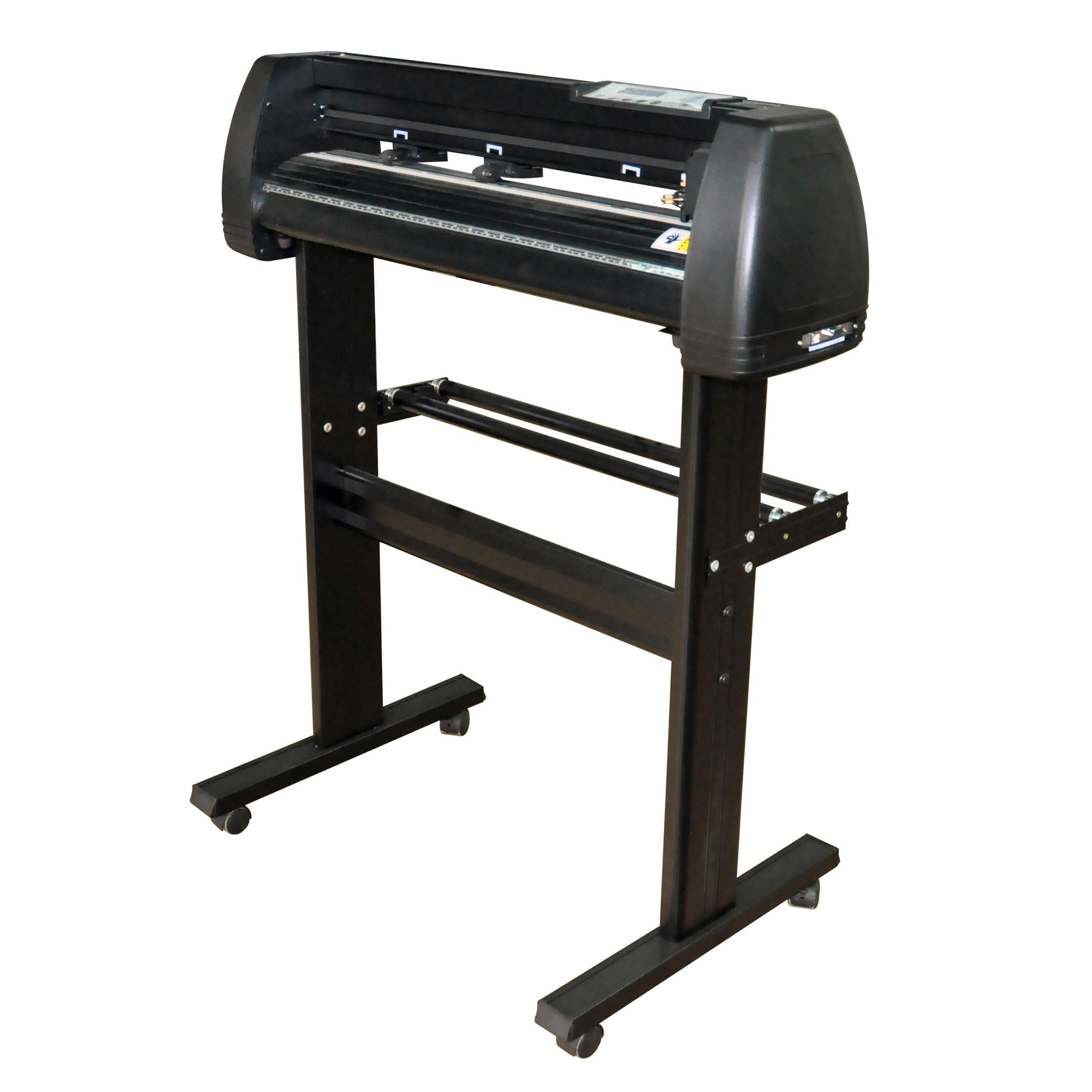 2 feet Vinyl Plotter Plotter Cutter, Adjustable Double-Spring Pinch Rollers Sign Cutting Plotter