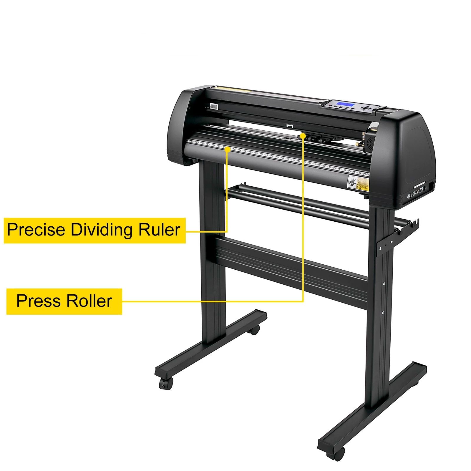 2 feet Vinyl Plotter Plotter Cutter, Adjustable Double-Spring Pinch Rollers Sign Cutting Plotter
