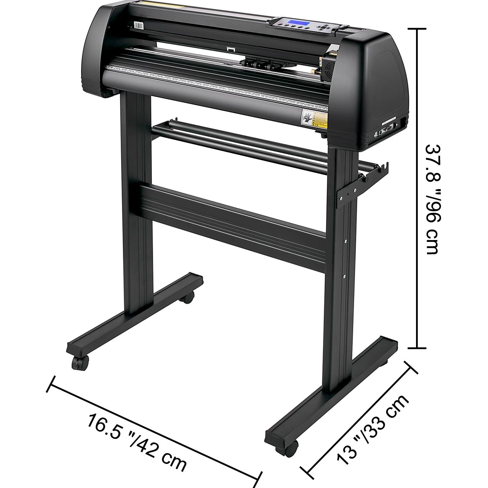 2 feet Vinyl Plotter Plotter Cutter, Adjustable Double-Spring Pinch Rollers Sign Cutting Plotter
