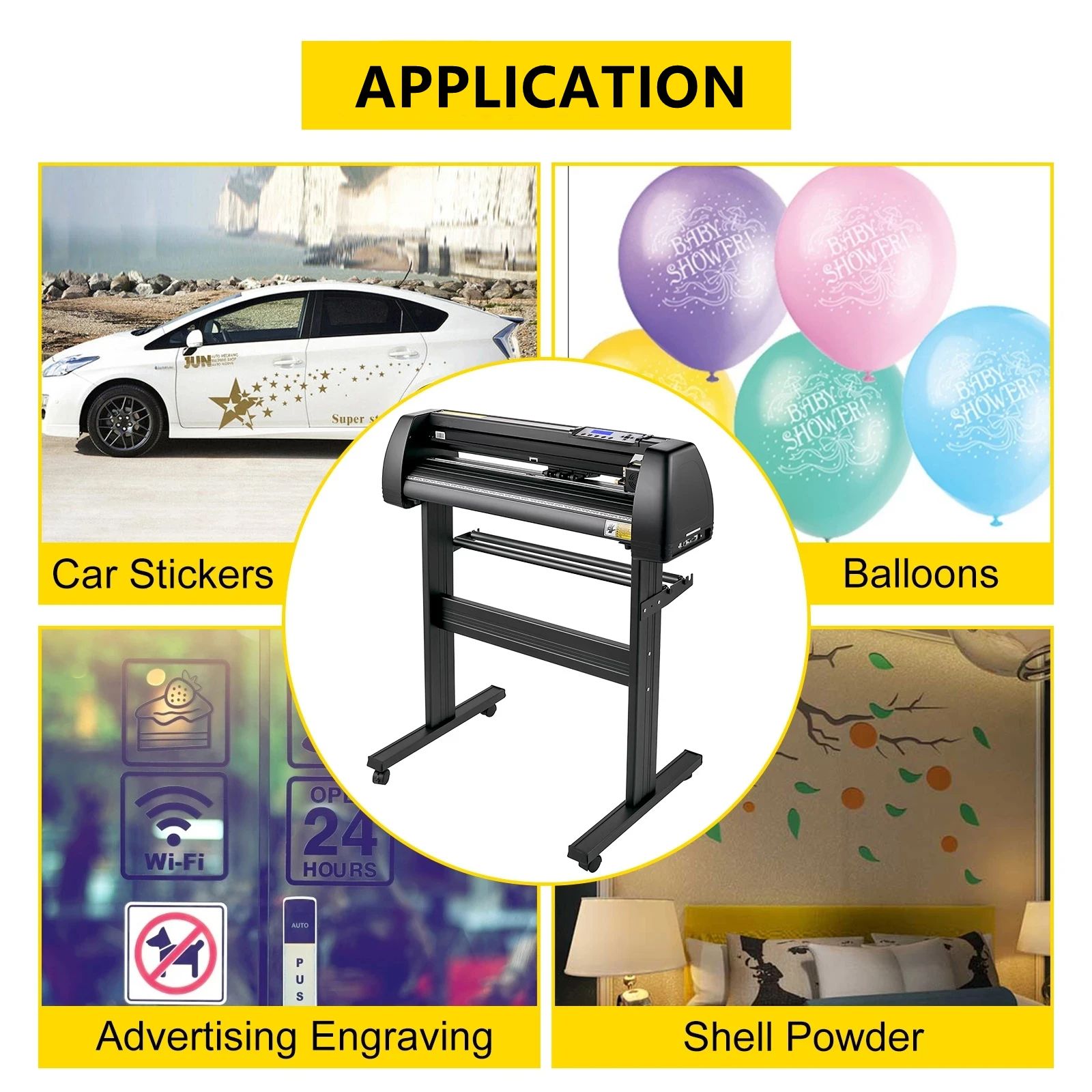 High Speed Digital 720D Cutting Plotter Vinyl Cutter Computer Control for Sticker PU Film