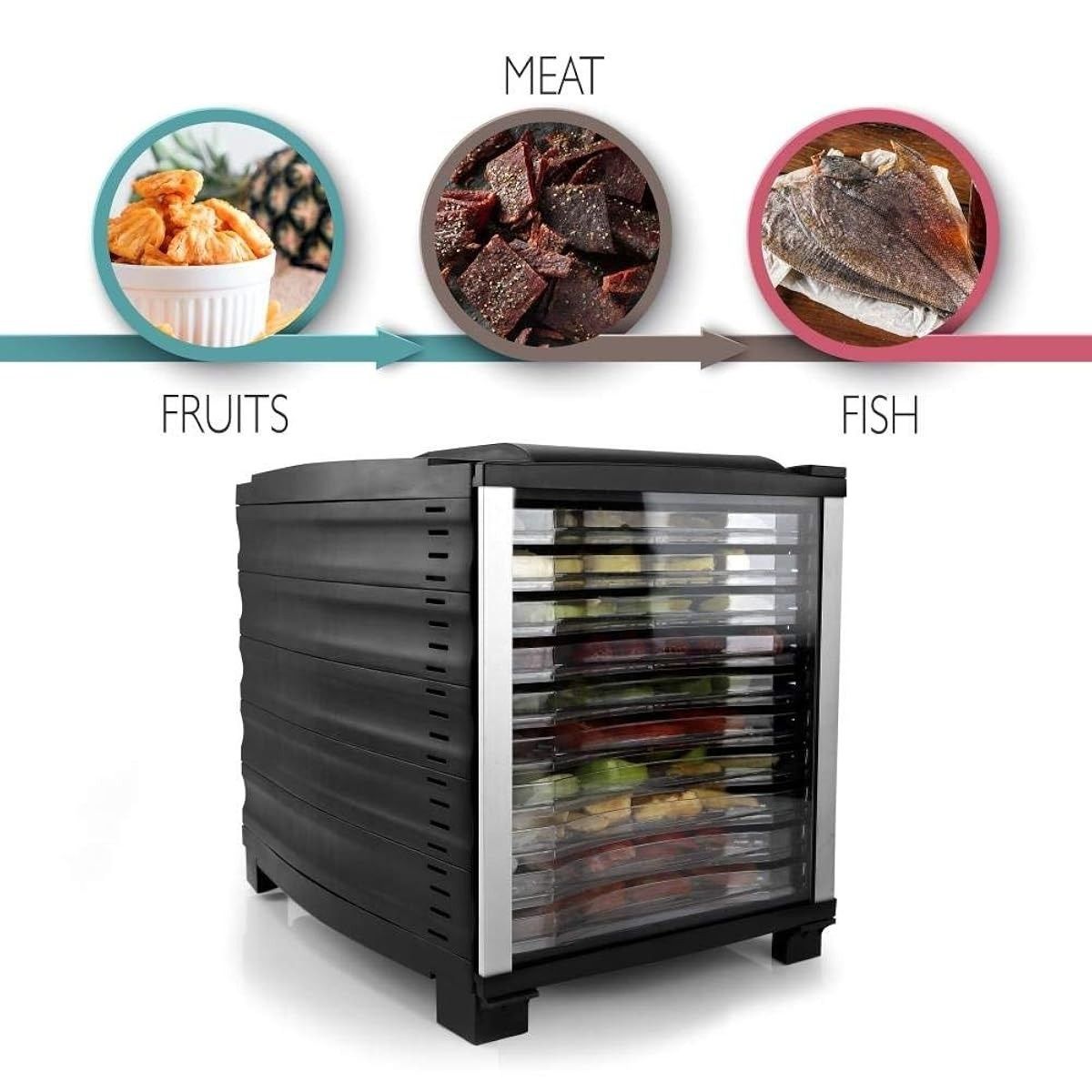 Dried Fruit Machine FD-410 Food Dryer Household Food Vegetable Dehydrated Fruit Tea
