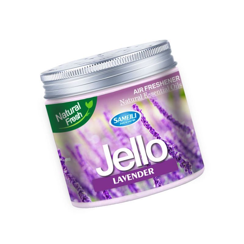 Jello Air Freshener Lavender Scent Odor Eliminator Scent Freshener Room Closets Bathrooms Car 220g