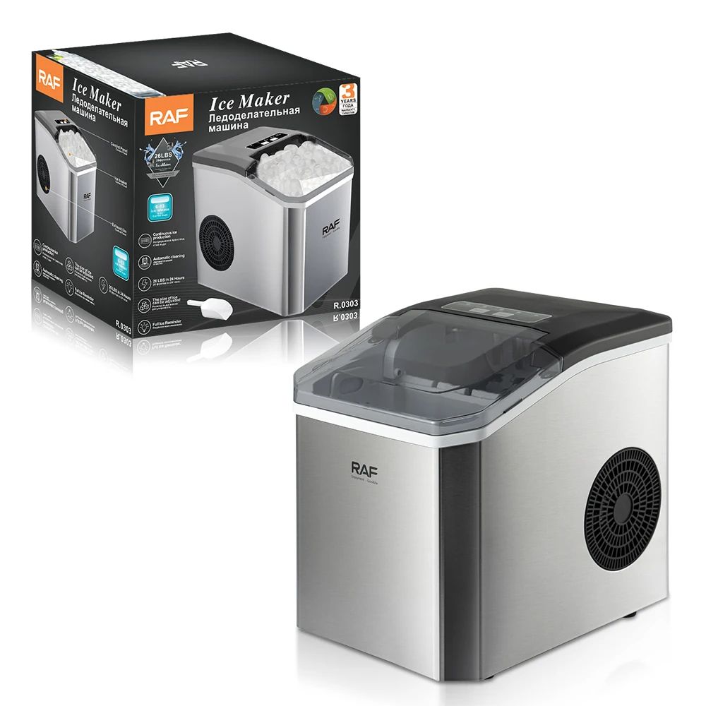 Outside Portable Ice Maker With Small Summer Ice Cubes at Home Mini Ice Maker 1.2L