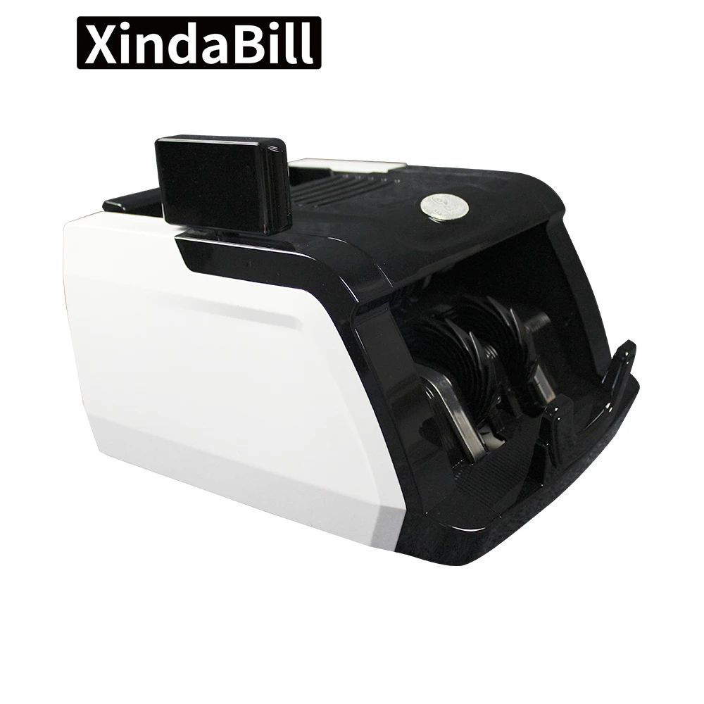 Portable Double Screen Bank Grade Currency Counter 110V 60Hz 900 Pcs UV Detection Money Detector 300 Pcs Hopper Auto