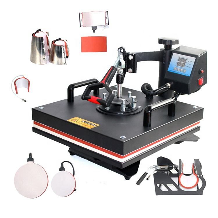 8 In 1 Sublimation Heat Transfer T-shirt Printing Machine Mugs Caps Machine