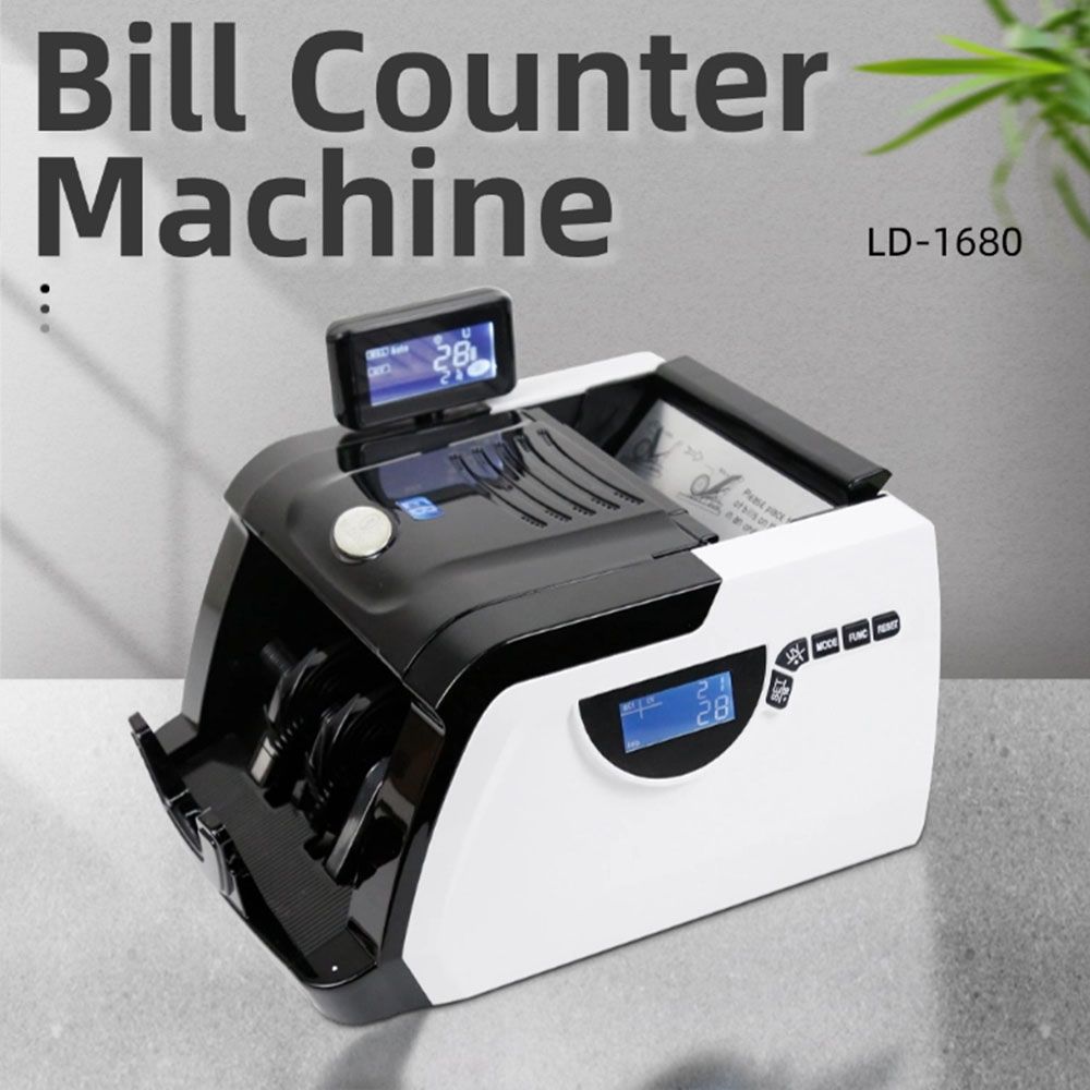 UV MG Automatic Counting Checkout Cash Registers Banknote Counter Cash Counting Machine Money Bill Counter Money Counter Machine
