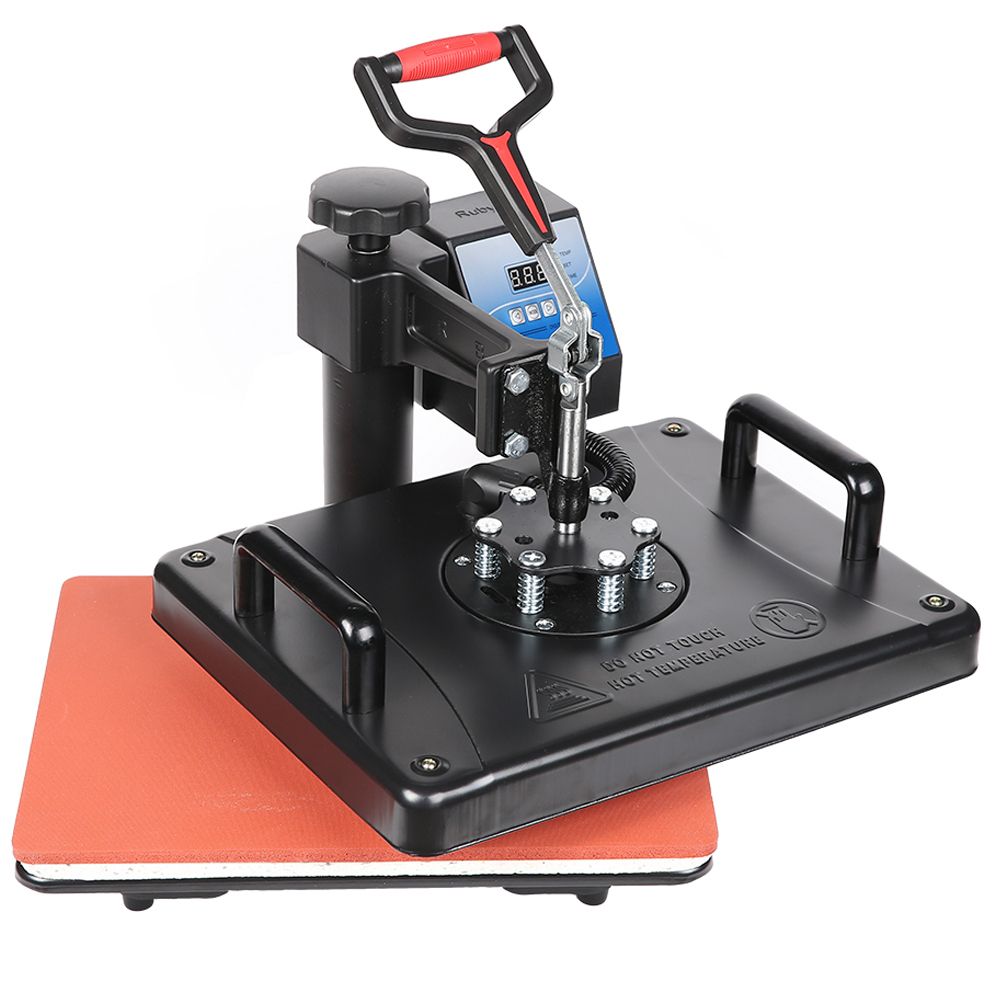 Combo 8-in-1 Heat Press Machine & 24" Vinyl Cutter Plotter - Black Steel