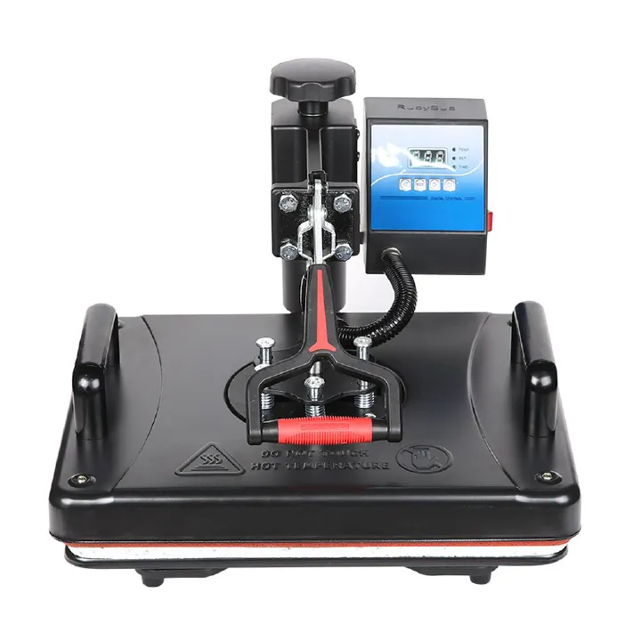 Combo 8-in-1 Heat Press Machine & 24" Vinyl Cutter Plotter - Black Steel