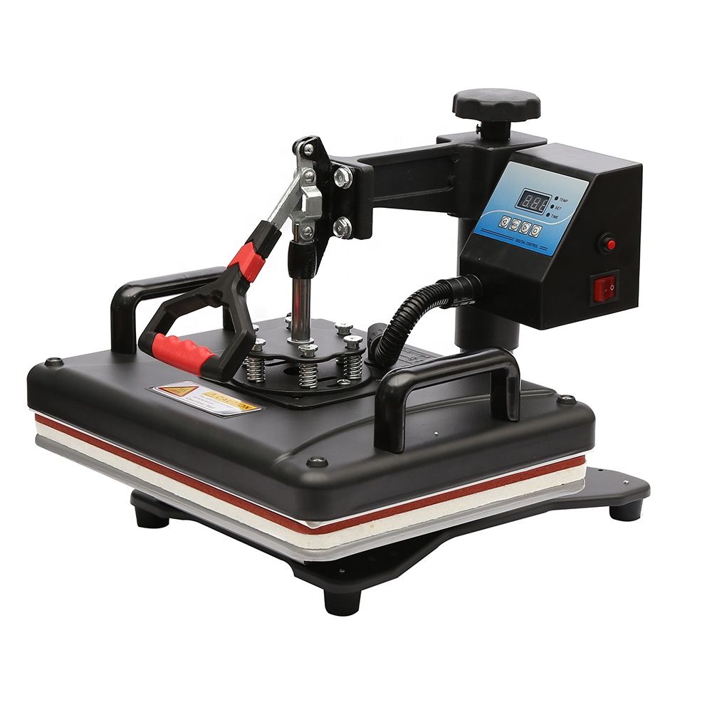 Combo 8-in-1 Heat Press Machine & 24" Vinyl Cutter Plotter - Black Steel