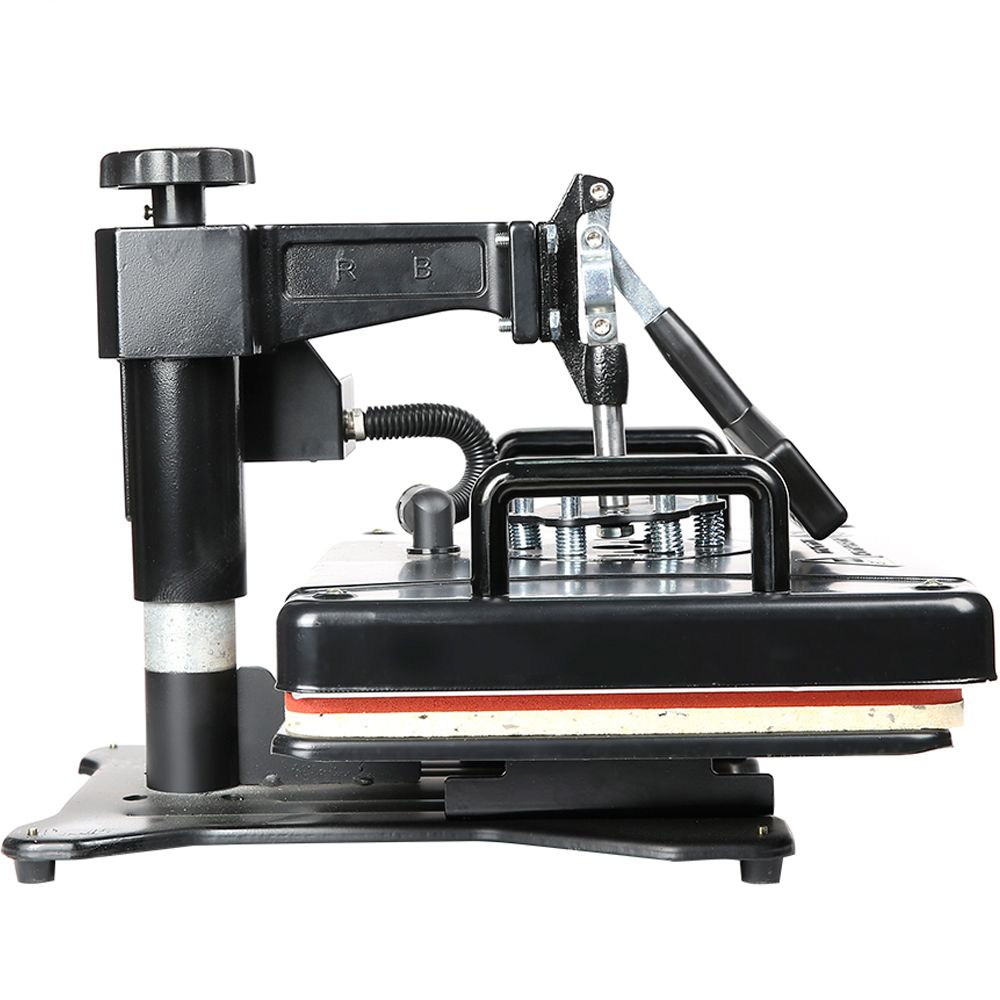 Combo 8-in-1 Heat Press Machine & 24" Vinyl Cutter Plotter - Black Steel