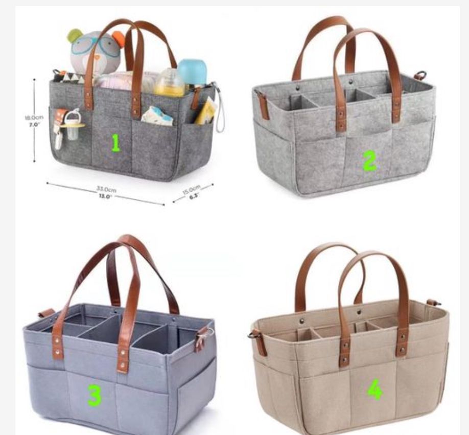 Baby Diaper Caddy Organizer Portable-Multicolor