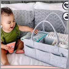Baby Diaper Caddy Organizer Portable-Multicolor