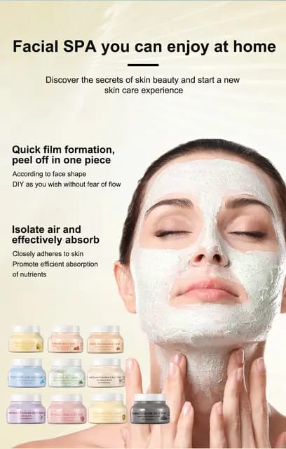 PEEL OFF MASK POWDER MOISTURIZING JELLY MASK POWDER FOR FACIALS