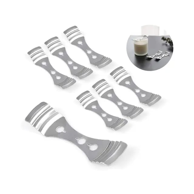 (FLASH  SALE) METAL HOLDERS CANDLE WICKS , THREE HOLE STAINLESS STEEL WICK HOLDER DIY CANDLE MAKING