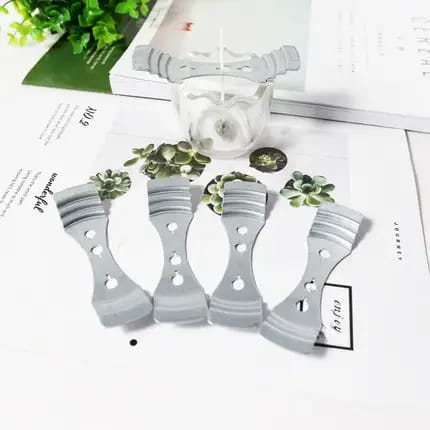 (FLASH  SALE) METAL HOLDERS CANDLE WICKS , THREE HOLE STAINLESS STEEL WICK HOLDER DIY CANDLE MAKING