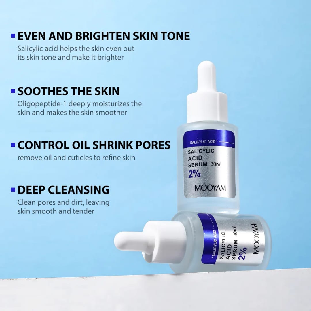 SALICYCLIC ACID PORE SHRINKING SERUM QUICK REMOVE BLACKHEADS SMOOTH SKIN TIGHTEN FACE ELIMINATES LARGE PORES KOREAN PRODUCT