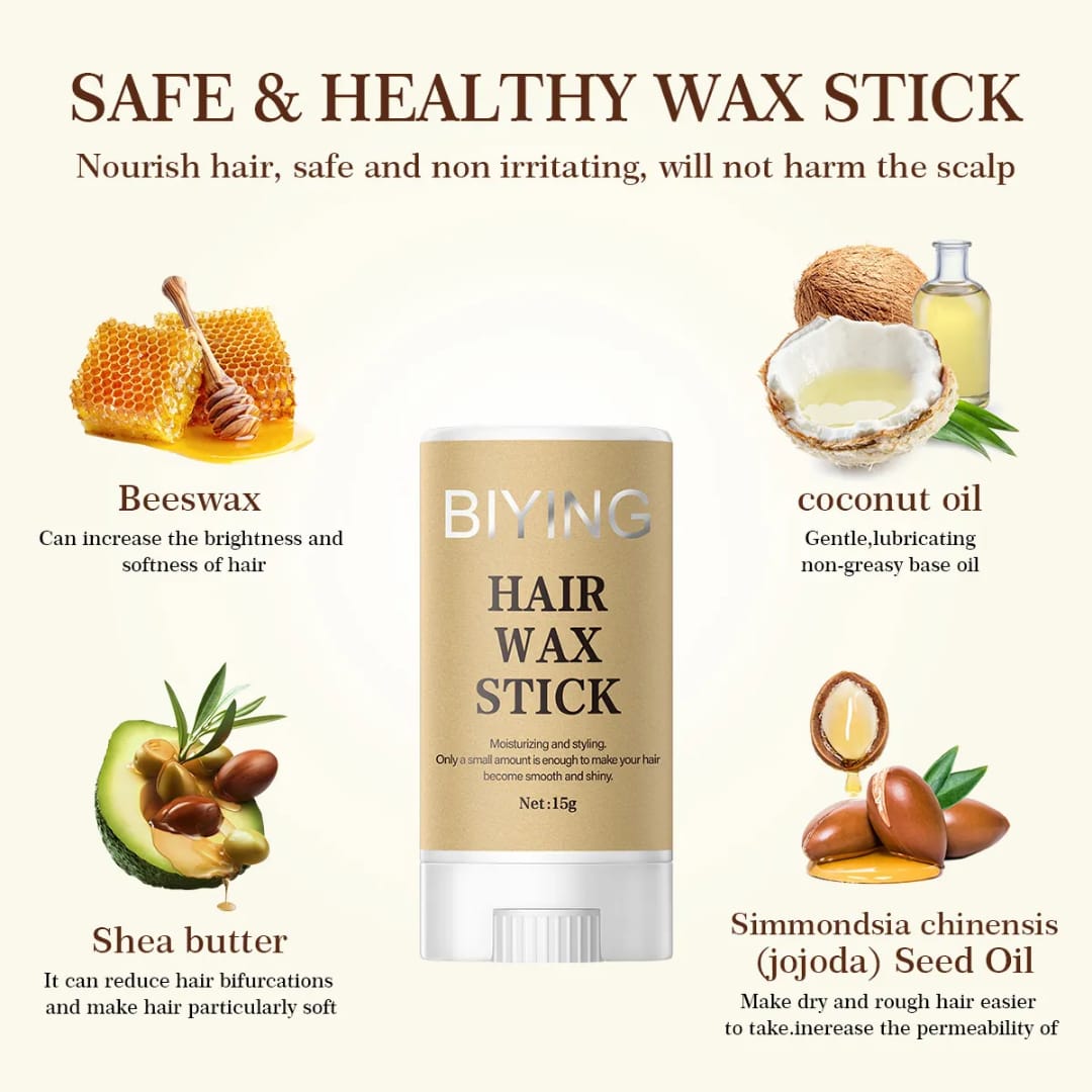 HAIR WAX STICK STRONG HAIR STYLING EDGE WAX LONGLASTING STYLE IT ON NATURAL HAIR AND WIGS