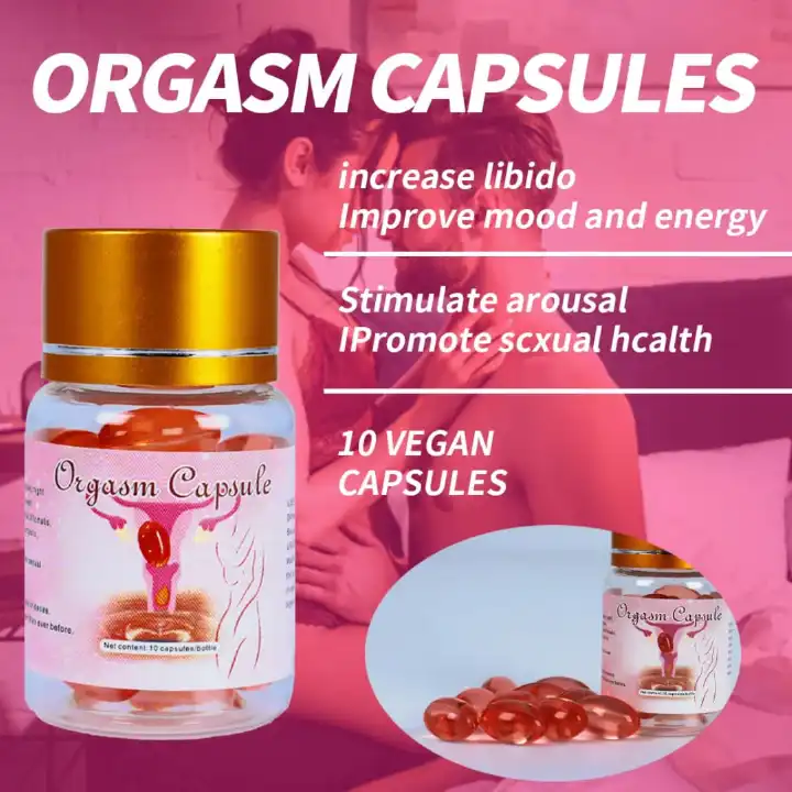YONI ORGASM CAPSULES;ENHANCES ORGASM INTENSITY, TIGHTNESS EFFECT,   CREATES TOTAL BODY RELAXATION & MENTAL EASE   HEIGHTENS VULVA SENSITIVITY INCREASES DESIRE, MOOD & CONFIDENCE LIBIDO BOOSTER