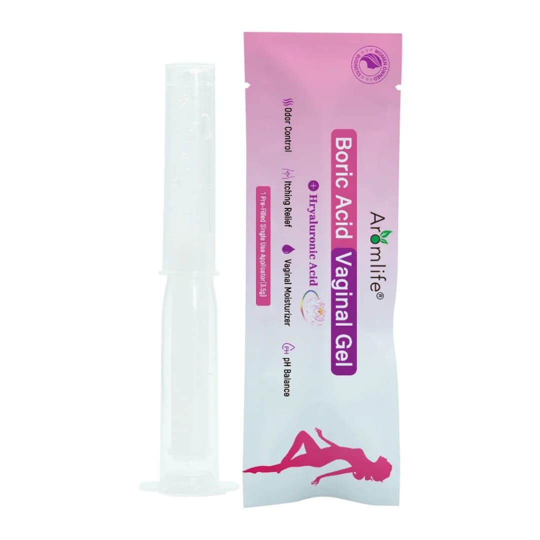 VAGINAL BORIC ACID GEL MOISTURIZER BALANCES PH ,ODOR CONTROL, RELIEVES ITICHINESS AND INFECTIONS GIVES YOU AN INSTANT FRESHNESS AND FEMININE WELLNESS