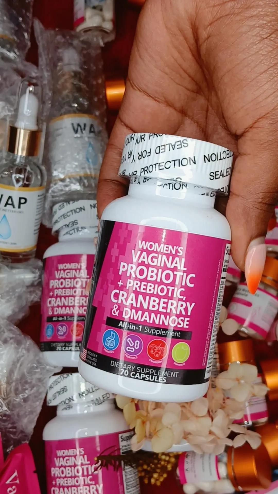 ALL  IN ONE VAGINAL  PROBIOTIC CAPSULES CRANBERRY & DMANNOSE SUPPLEMENT Reduces Yeast & Bacterial Infections  minimize the occurrence of yeast infections and bacterial vaginosis