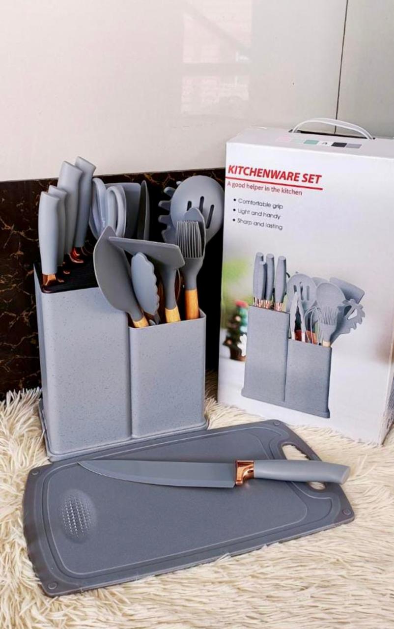 🍴✨ 19PC Executive Silicone Spoons Set | Heat-Resistant, Non-Stick, Kitchen Cooking Utensils | Durable & Easy to Clean