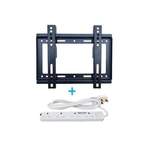 🔥Offer🔥14"-42" TV Flat Panel Wall Bracket Holder Plus Free Power King 4 Way Extension.Universal Compatibility: Supports LED, LCD, OLED, and Plasma TVs ranging from 14” to 42”.
✔ Heavy-Duty Build: Ma