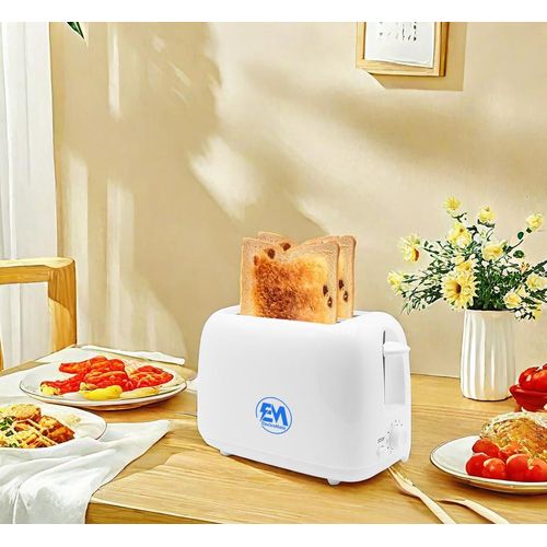 🧏🍌Em Automatic 2 Bread Toaster Breakfast Machine - White🍊✨️2-Slice Capacity: Perfect for toasting two slices of bread simultaneously.
Automatic Operation: Ensures even toasting with a hassle-free e