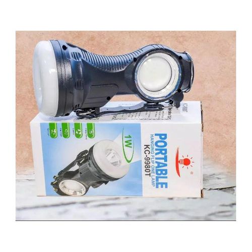 KC -9980 Portable Hanging Flip LED Solar Torch, AC & Solar Rechargeable Torch.Energy saving
High brightness
1 W high power head lights
16 SMD hanging lamp
1000mAh battery
