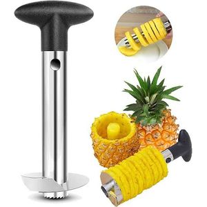 Pineapple Cutter and Corer, Durable Pineapple Corer Remover with Upgraded Cutter & Sharp Teeth, Stainless Steel Kitchen Pineapple Slicer Tool