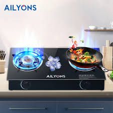 🕳✨️Enjoy Efficient Cooking🕳✨️AILYONS GS014-4, 2 Burner Glass Top Gas Cooker & Infrared Double Burner, (1 YR WRTY).Tempered Glass Surface
Auto Ignition with piezo
Whirlwind burner for more durability