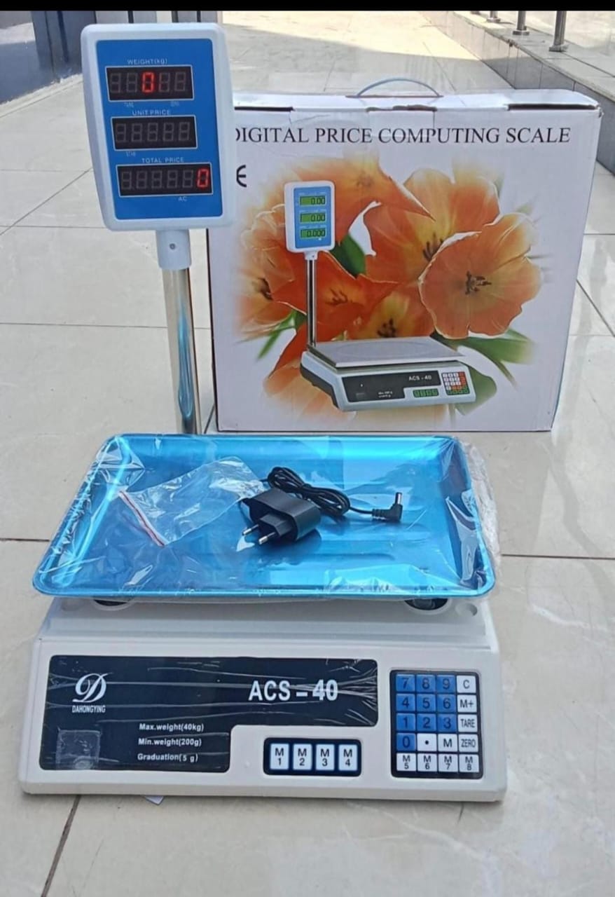 🍂PRICE DROPPED 🍂ACS Commercial 40kg Electronic Price Computing Digital Weighing Scale.Easy To Clean Vacuum Fluorescent Display.

Suitable For Any Kind Of Fruit, Vegetables And Other Things.

Stainle