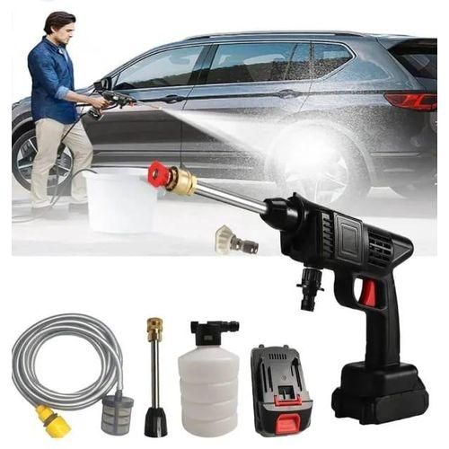 😎📍NEW IN📍Wireless Car Wash Spray Gun Machine With Portable Lithium Battery-green And Black.Lightweight & Portable
cordless power washer cleaner by rotating
easy to assemble, disassemble and carry