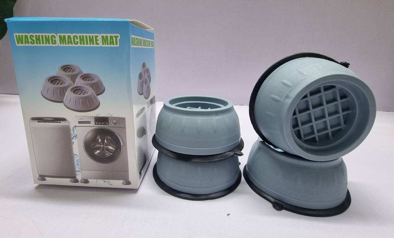 4Pcs Washing Machine Anti Vibration Pads and Dryer, Shock Noise Cancelling Washing Machine Support, Prevent Moving Universal Size