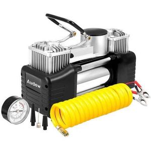 ▪️✨️OFFER PRICE✨️🔥Digital Portable Emergency Heavy Duty 2 Cylinder Car Air Compressor Tire Inflator Pump Universal For Car Trucks Bicycle With Tyre Repair Tools And Accessories
