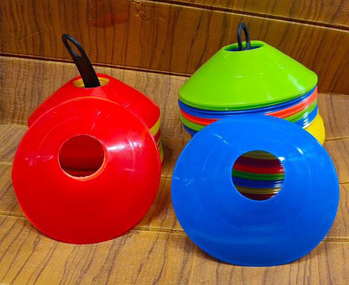 🧏BIG FUN🧏Quality Assorted Pieces Of Training Cones/ Markers.This agility disc cone set helps improve your speed and agility, ideal for soccer training equipment, coaching, practice, football, basket