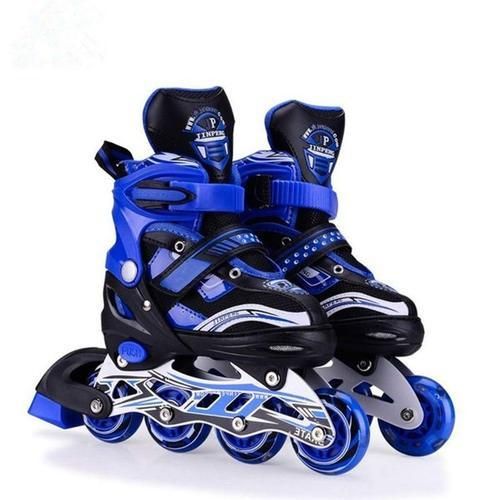✅️APPROVED QUALITY ✅️Blue Speed Roller Skates Shoes.Adjustable roller skates shoes
Light in wheels makes it comfortable and beautiful to skate. 
Comfortable lining in the skate shoes for protection pu