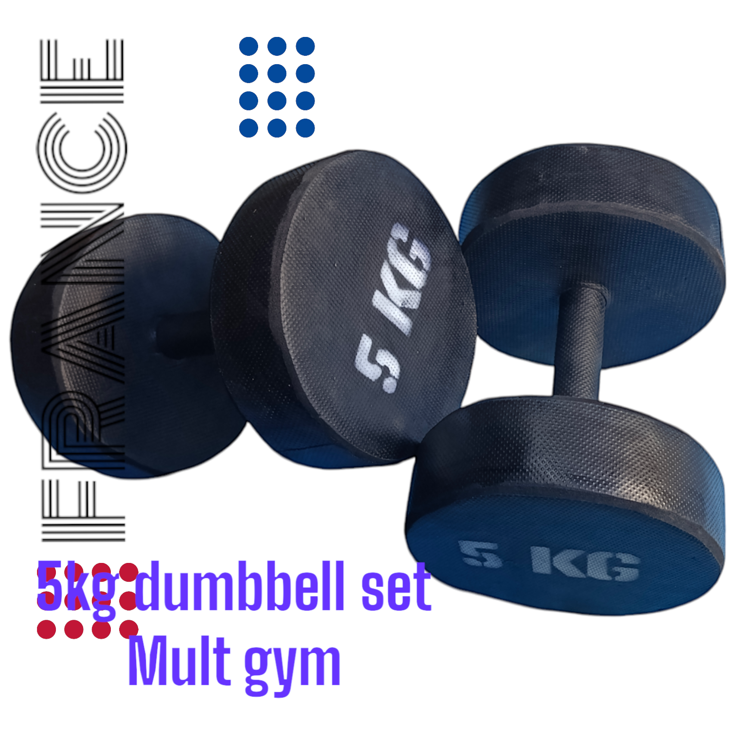 Generic 5kg Dumbbell Set( 2_pieces) (Biggest   Easter offer offer)