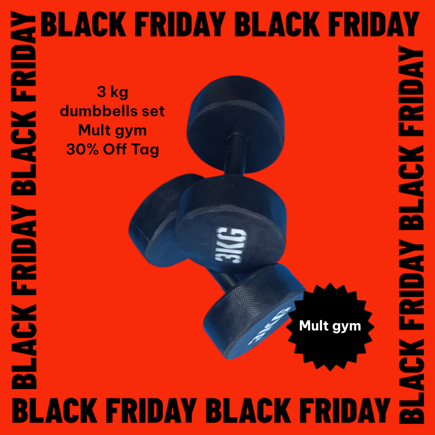 3kg Dumbell Set(biggest offer)