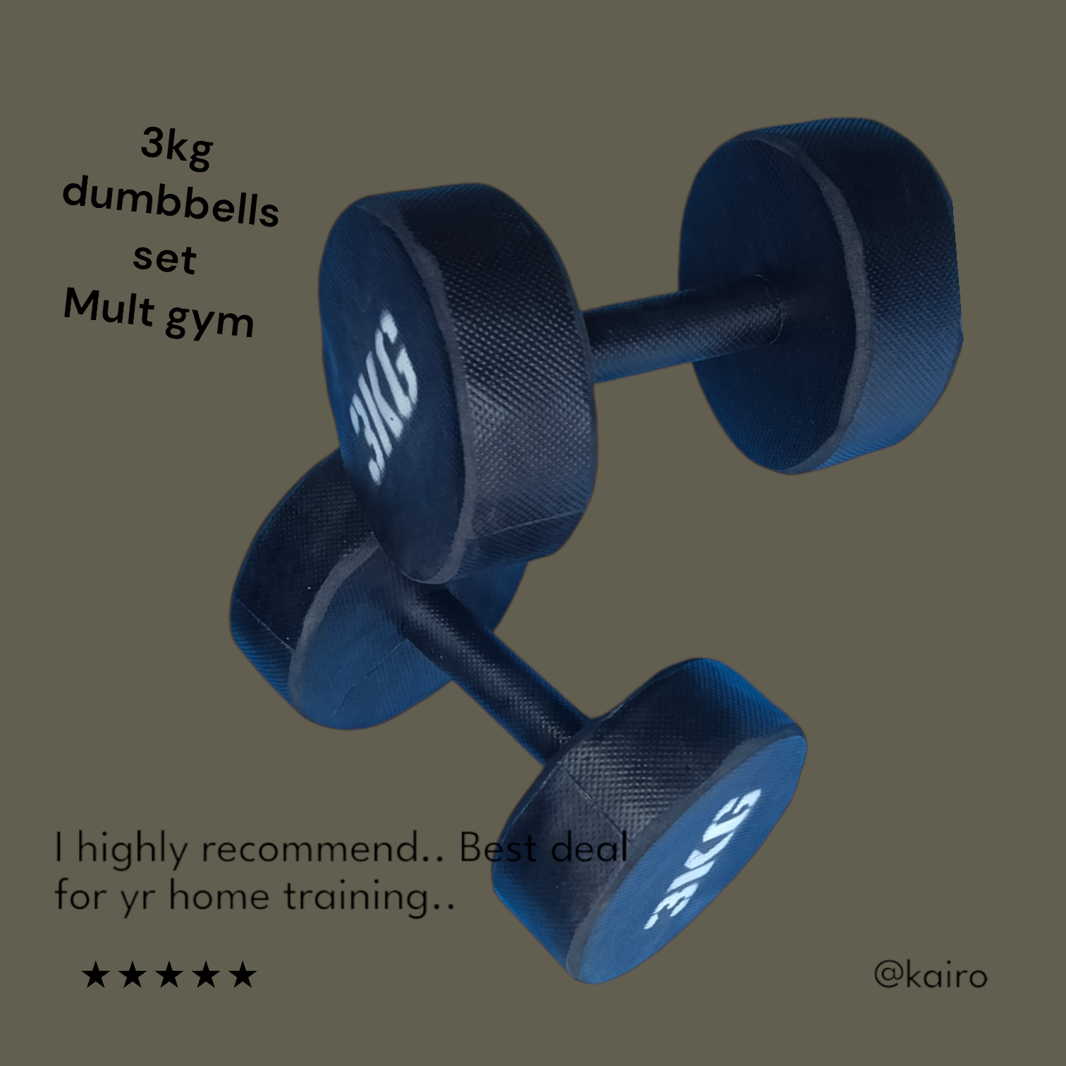3kg Dumbell Set(biggest offer)