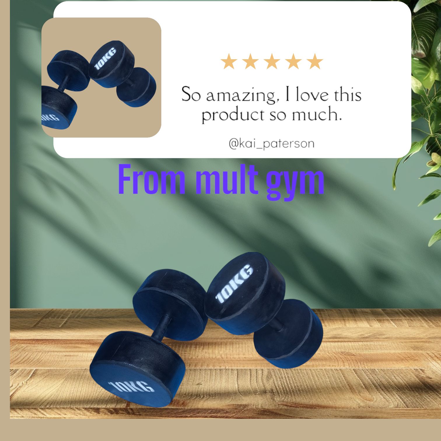 (Biggest offer on) 10KG DUMBELL PAIR(set)
