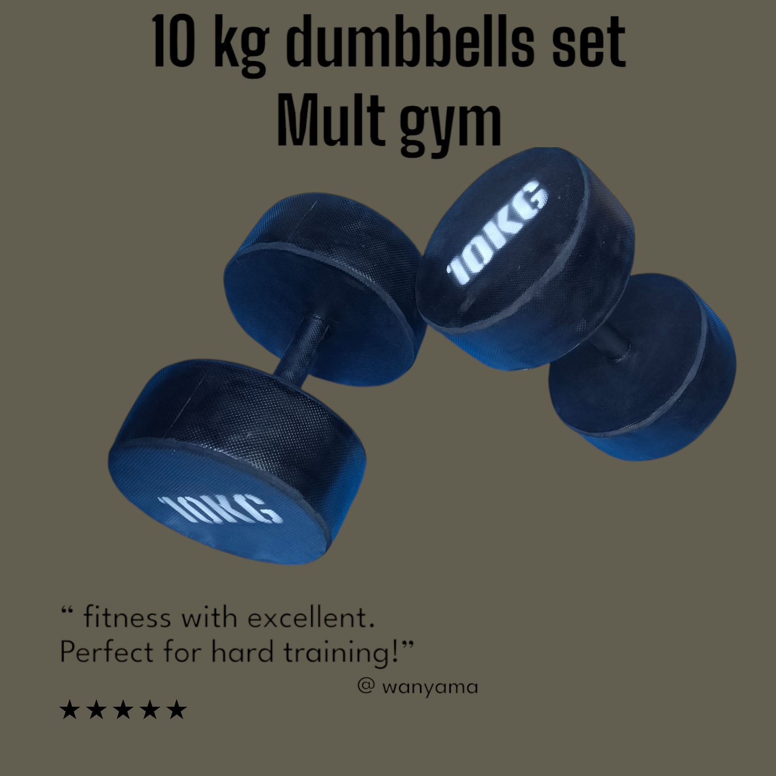 (Biggest offer on) 10KG DUMBELL PAIR(set)